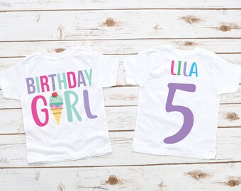 Ice Cream Birthday Shirt, Birthday Girl Shirt, Ice Cream Birthday Party, Ice cream birthday outfit, Ice Cream Shirt, Ice Cream Party Shirt