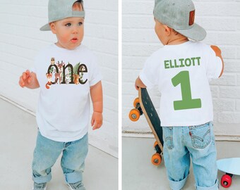 One woodland shirt, Woodland wild one, 1st birthday shirt, 1st birthday boy, birthday boy, wild one birthday, wild party, wild birthday boy