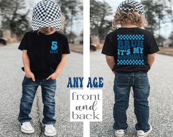 Boys birthday shirt, birthday boy shirt, birthday shirt, toddler birthday, birthday shirt for boy, boy birthday party, bruh its my birthday