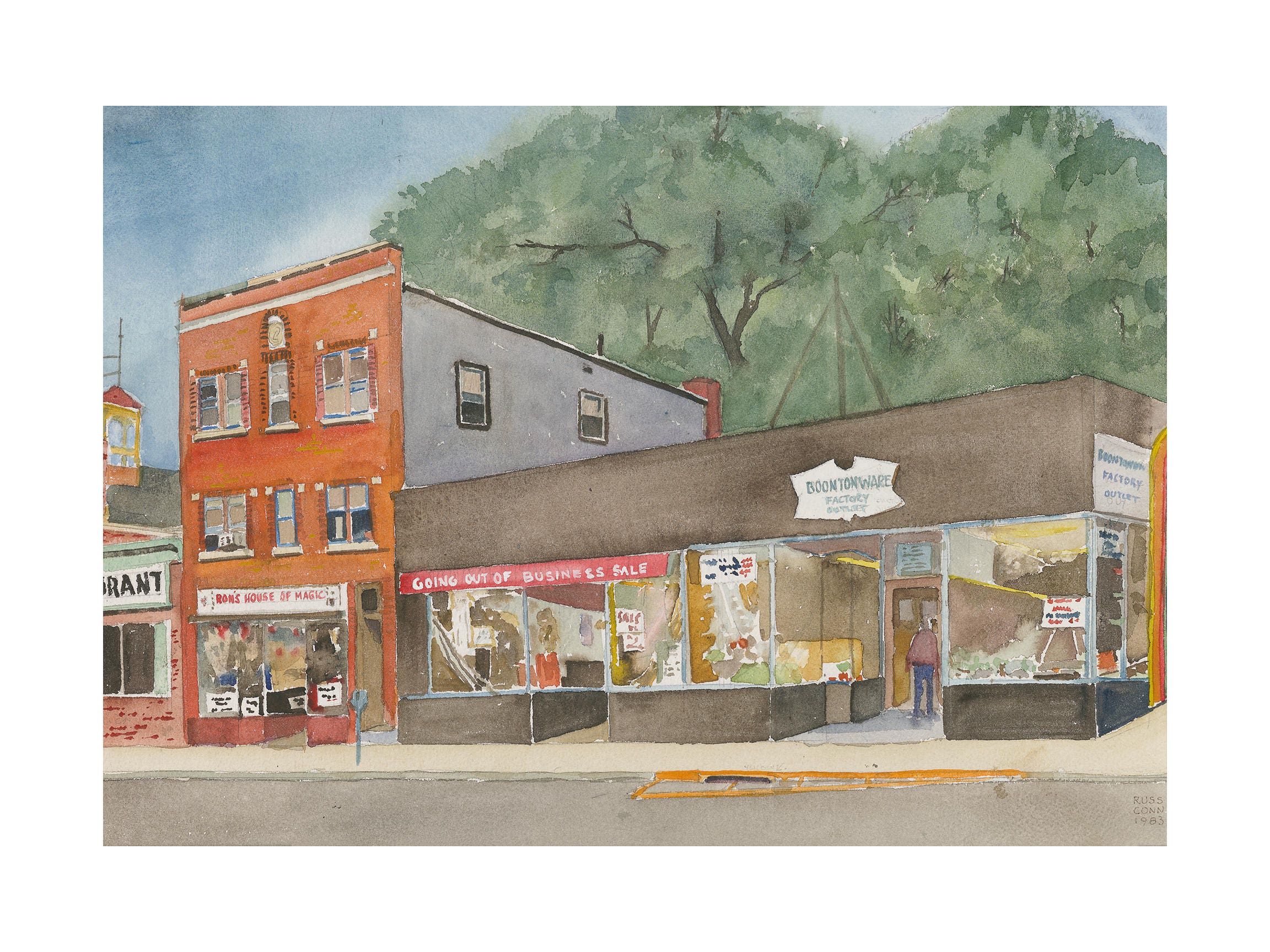 Boonton Main St Buildings Etsy