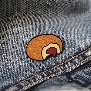 Malasada Donut (Guava) Pin | Doughnut Food Pin | Hawaii Gifts | kawaii | Hard Enamel Pin | Lapel Pin