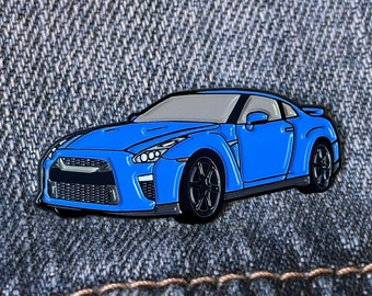 Nissan Skyline GT-R R35 gunmetal Grey Car Pin Sports Race - Etsy