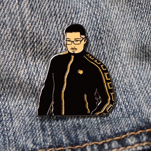 Tough Guy Entrance Meme Pin  | Internet Twitter Social Media Meme | Hard Enamel Pin | Lapel Pin