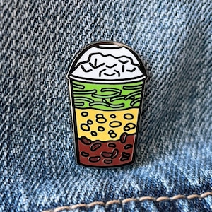 Vietnamese Che Ba Mau (Three-Colored Dessert) Dessert Pin | Food Pin | Vietnam | Hard Enamel Pin | Lapel Pin