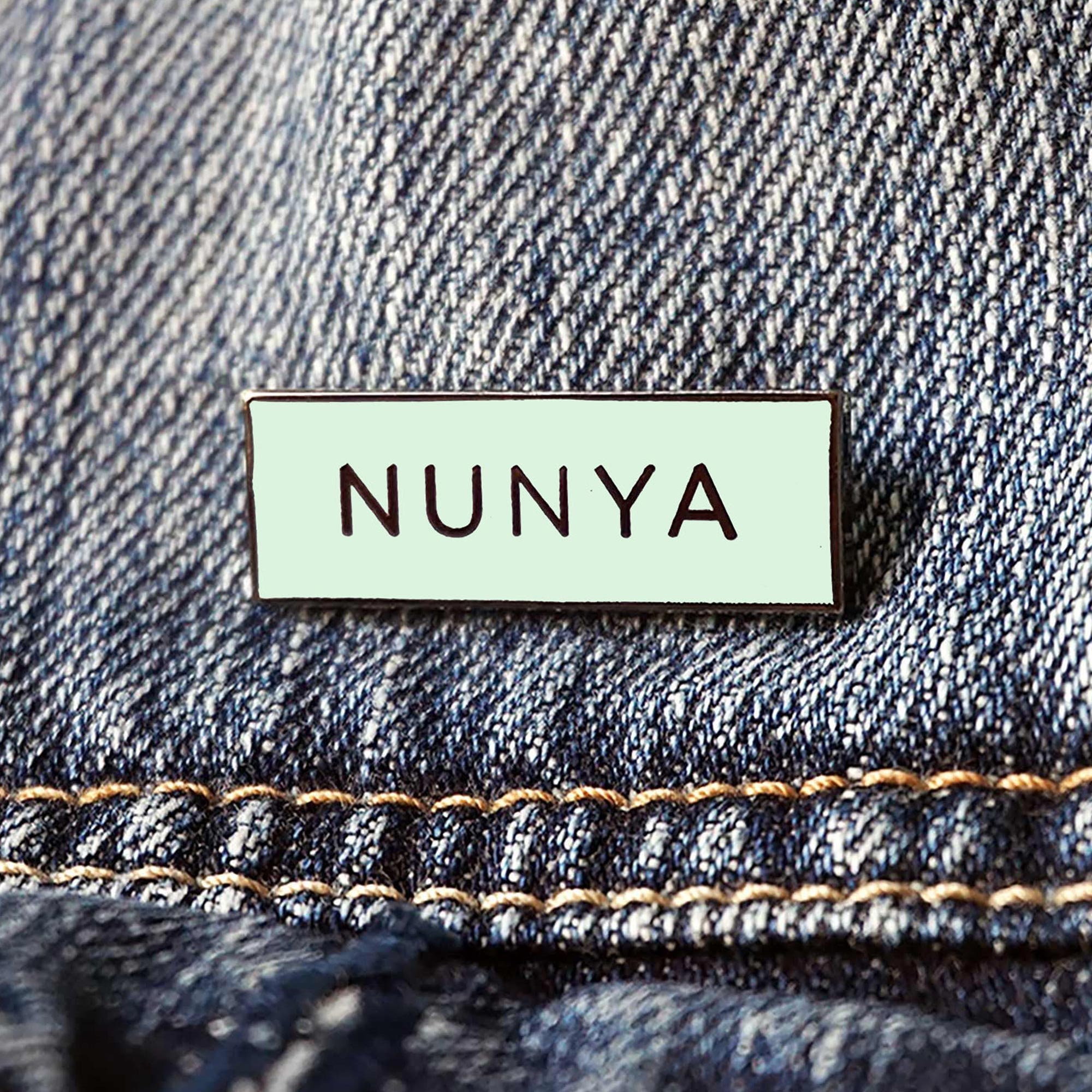 Nunya 'None of your Business' Meme Pin (Glow in the Dark) | Twitter Social Media | Hard Enamel Pin | Lapel Pin