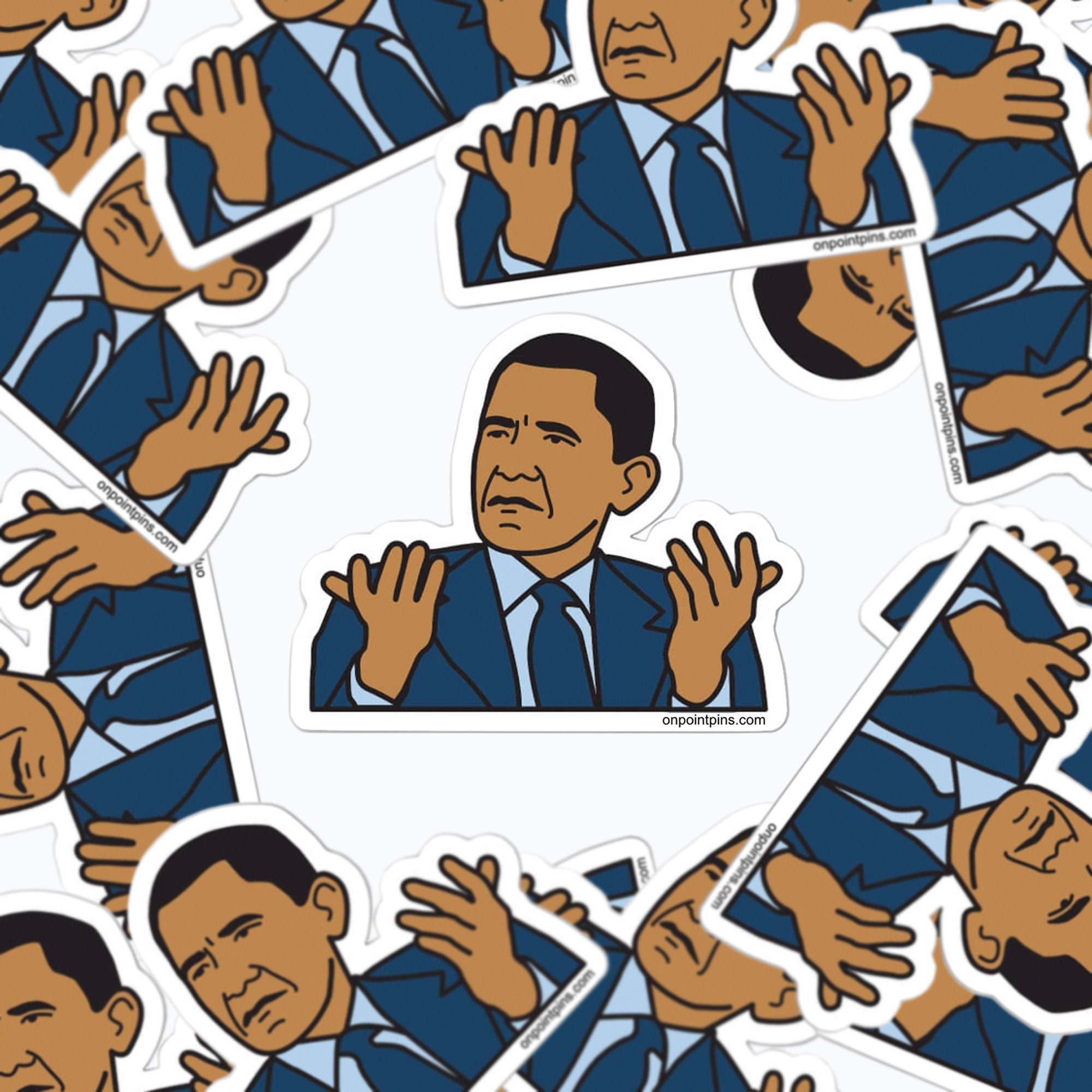 Barack Obama WTF Meme Vinyl Die Cut Waterproof Sticker