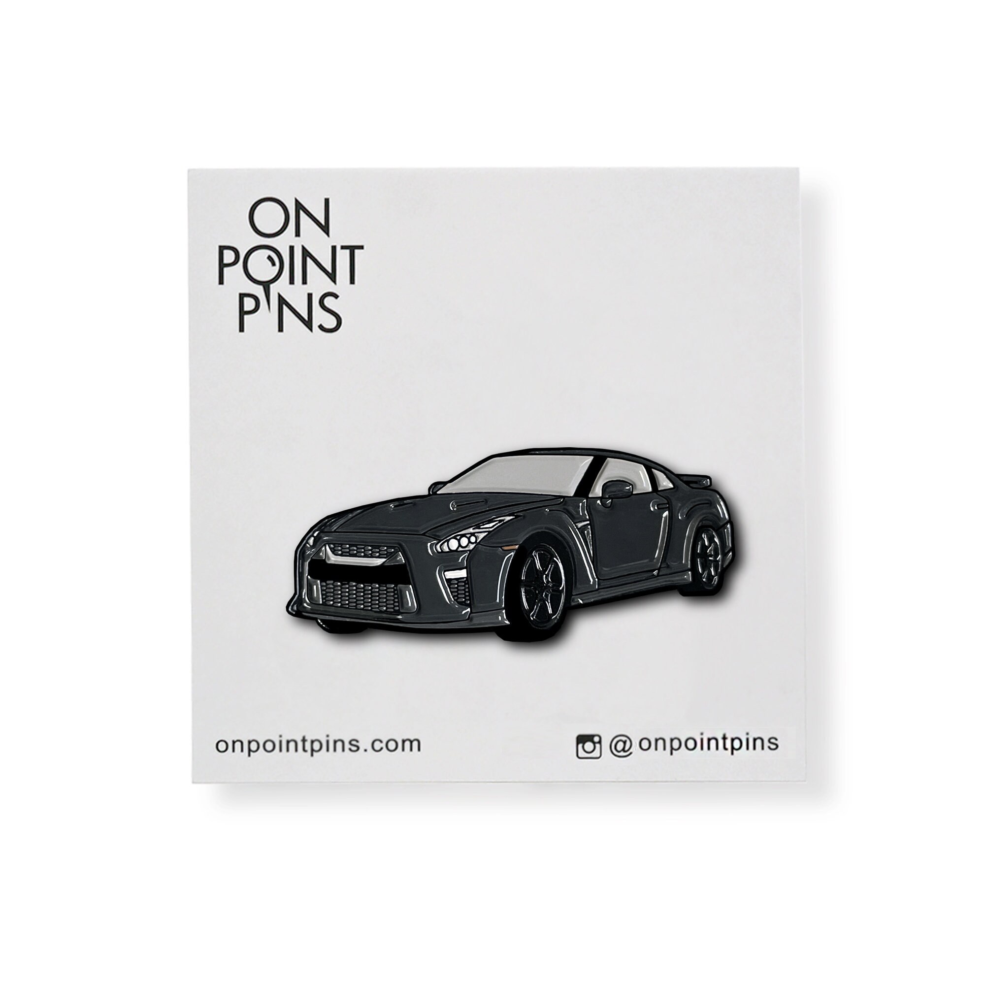 Nissan Skyline GT-R R35 (gunmetal Grey) Car Pin | Sports Race Import ...