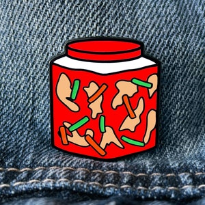 Korean Kimchi Banchan Enamel Pin | Foodie | Hard Enamel Pin | Lapel Pin
