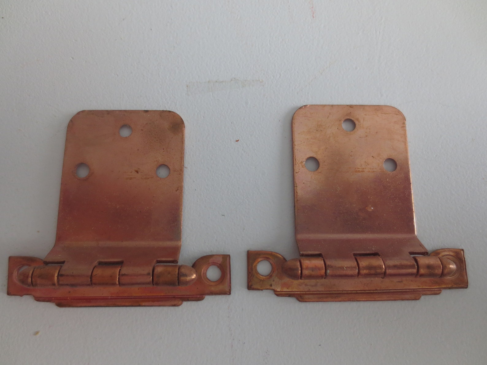 Pair antique copper hinge Etsy