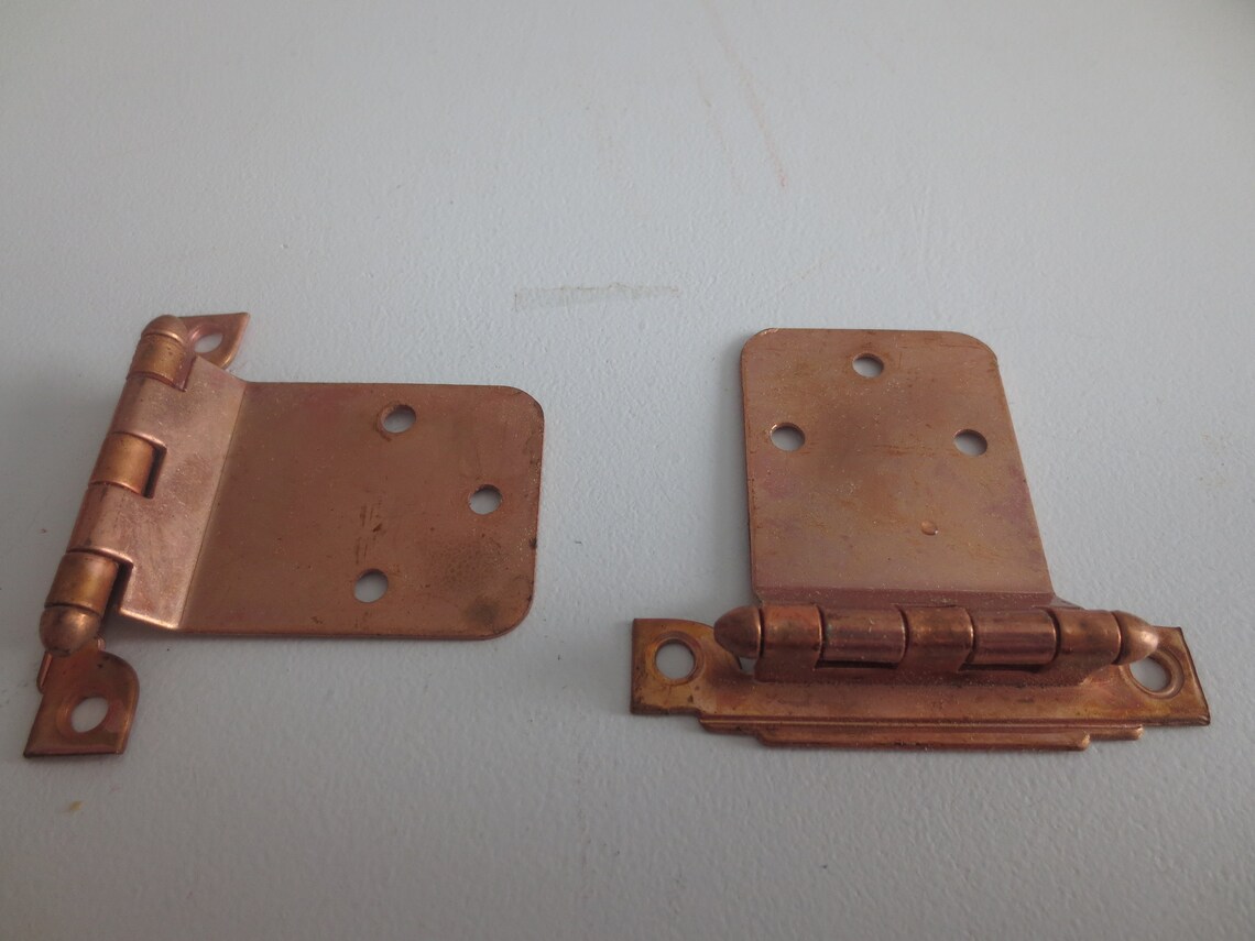 Pair antique copper hinge Etsy