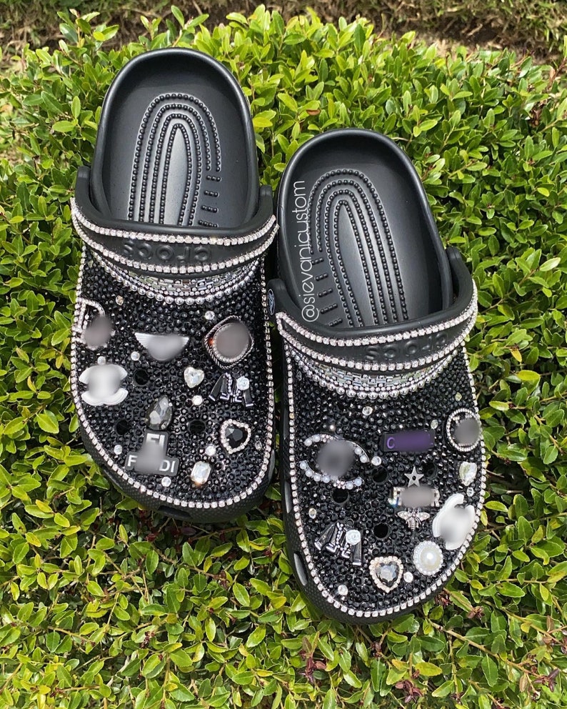 Bling Custom Crocs With Lux Charms - Etsy