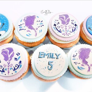 Frozen Cupcake Toppers