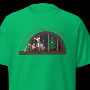 Christmas Ho Ho Ho Ho A Pirate's Life for Me- Pirates of the Caribbean Jail Scene Christmas Tee