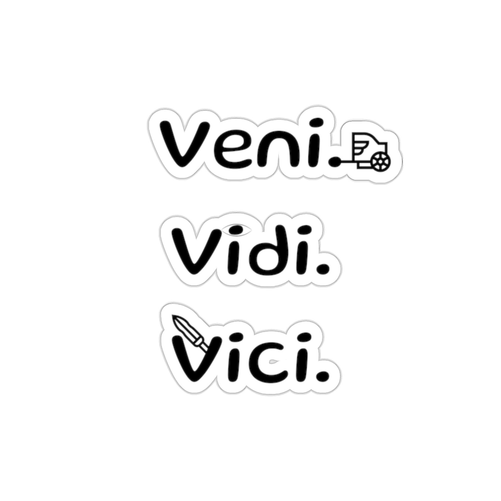 Veni Vidi Vici - Latin I Came I Saw I Conquered Victory Inspiration  Motivation Phrase Quote - Vector Type - SVG EPS PNG Digital Download