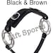 Rainbow Hackamore Bitless Horse Bit Inglese Western Pelle Regolabile (NERO