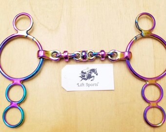 4.5 Rainbow Waterford Dutch Gag Horse Bit 4.5 Rainbow Waterford Dutch Gag Horse Bit