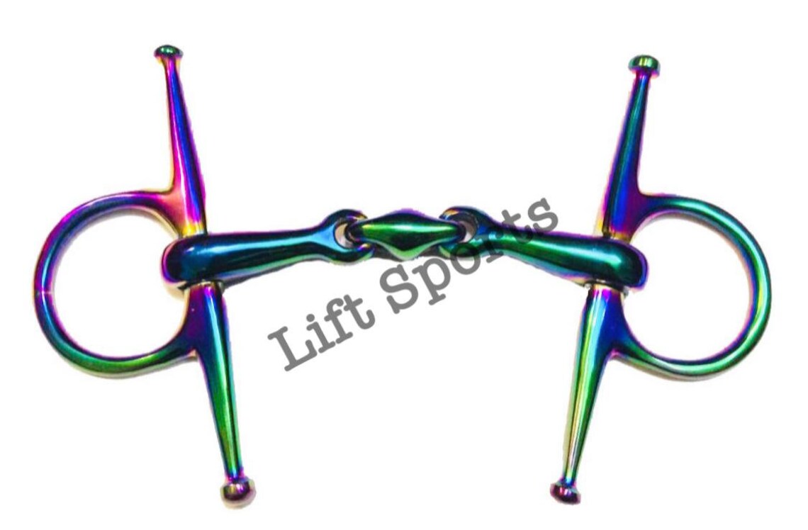 Rainbow Multi Color Full Cheek Horse Bit Snaffle Double - Etsy
