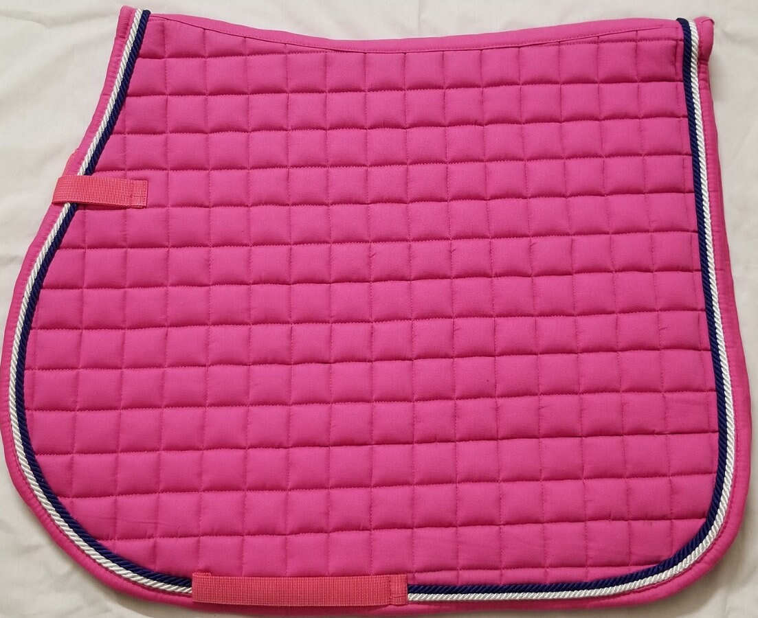 Horse English Saddle Pad Set With Matching Fly Ear Etsy