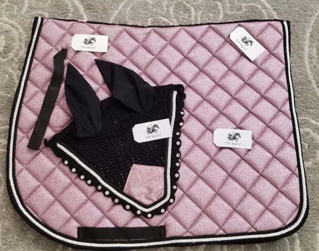 New Stylish Glittery Horse English Saddle Pad Set With Etsy
