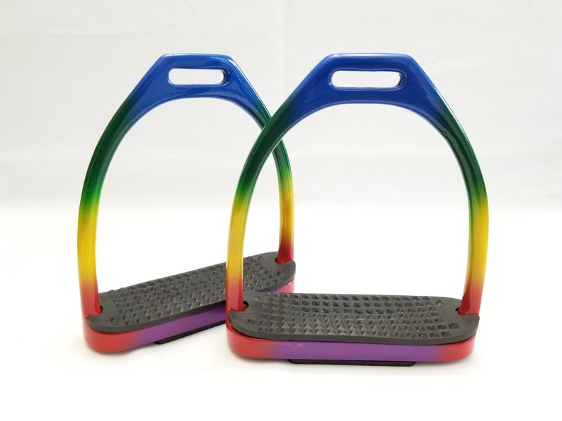 Rainbow Horse Riding Stirrups Saddle Safety Stainless Steel Etsy