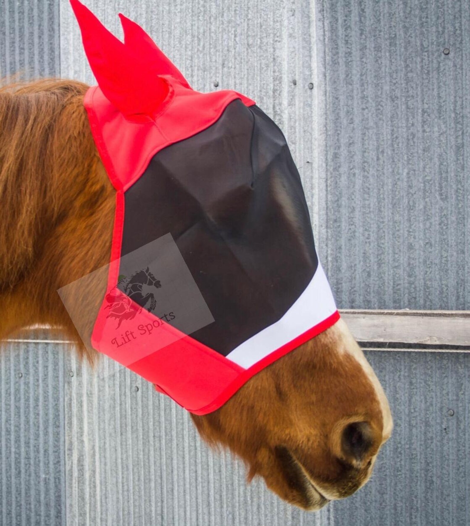 Horse Fly Mask With Ears 5 Colors Stretchable Ears Air Flow Etsy