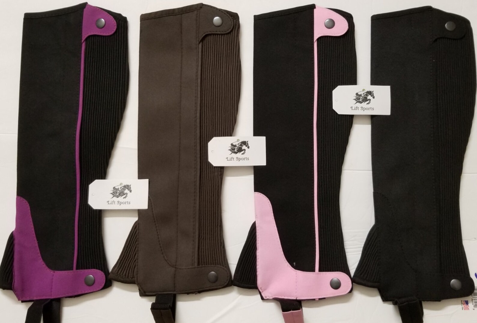 Half Chaps Horse Riding Equestrian Adult S/M/L/XL Amara Black Etsy