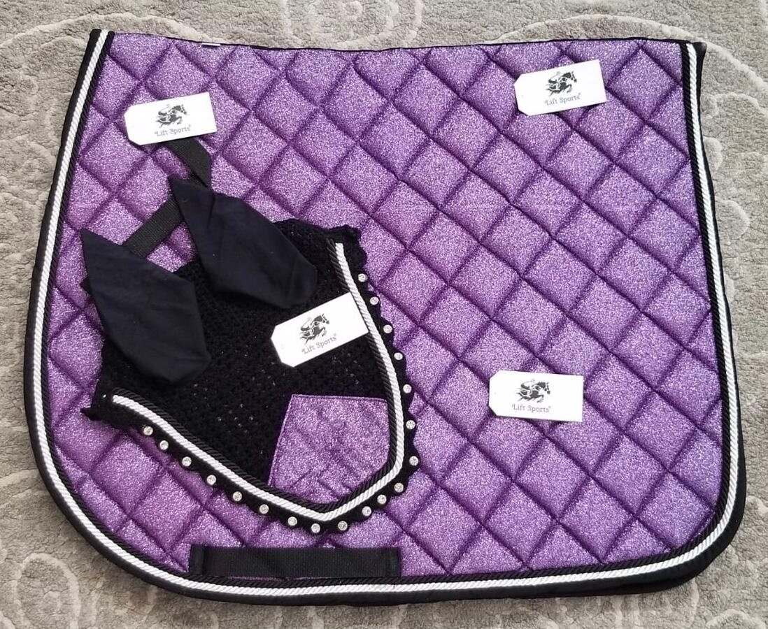 New Stylish Glittery Horse English Saddle Pad Set With Etsy