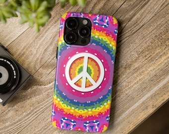 Rainbow Mandala iPhone Case | Colorful Boho Phone Cover | Psychedelic Peace Art | Music Festival Accessory
