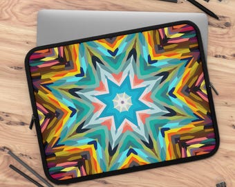 Laptop and Tablet Sleeves | Pattern Kaleidoscope Starburst