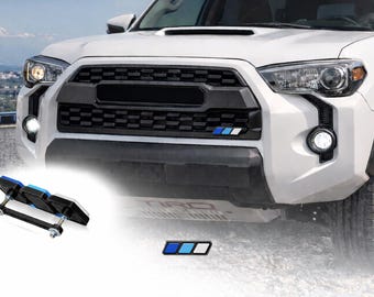 TRD Tri-Color Grille Badge Emblem 3D Acrylic | Toyota Tacoma 4Runner Tundra Mesh Grille Insert Truck Accessory TRD Off Road Gift