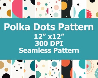 8 Punkte Muster. Polka Dots Muster Textur Hintergrund. Polka Dots Sublimationsdesign. Polka Dots Digital Papier