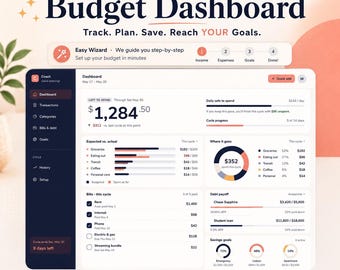 Ultimate Guided Budget Planner App | Step-by-Step Finance Tracker (Digital Download)