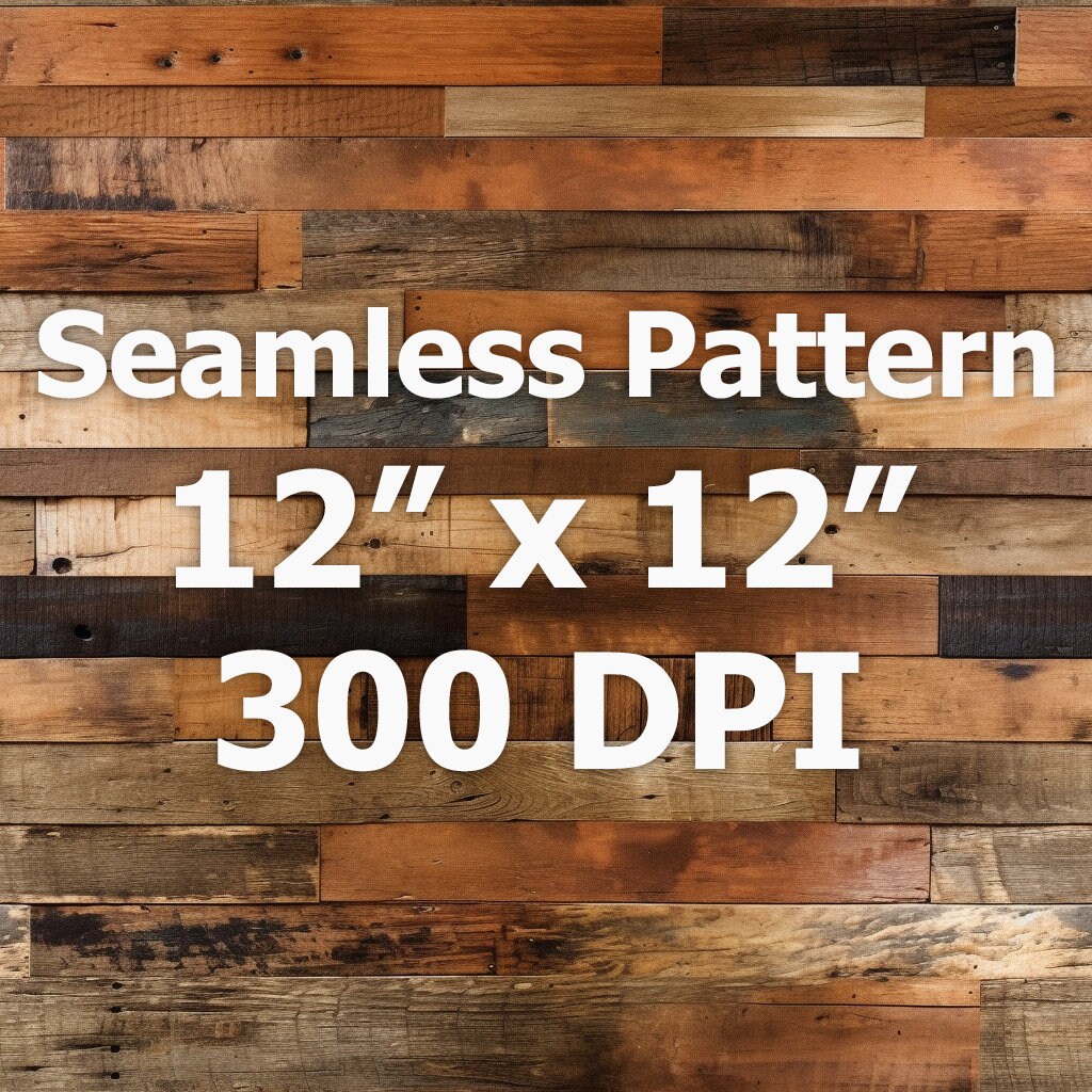 8 Seamless Wood Reclaimed Patterns. Wood Board Background. Sublimation ...