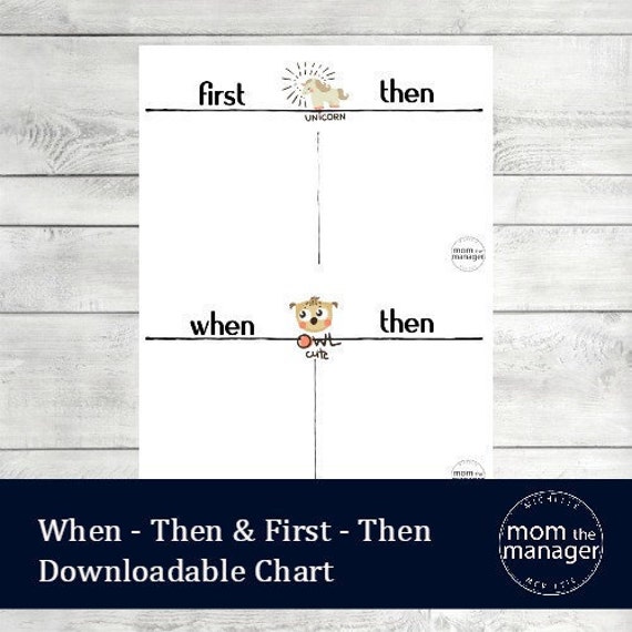 First Then Chart