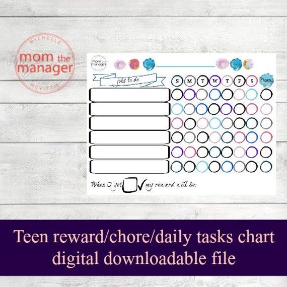 Daily Routine Chart For Teens