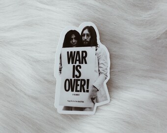 John and Yoko Retro War is Over Sticker