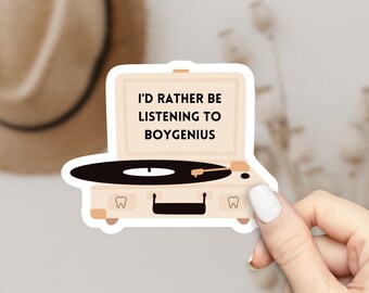 I'd Rather Be Listening To Boy Sticker