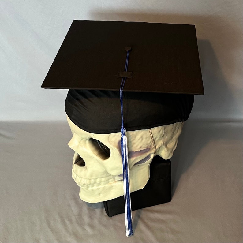 Giant Graduation Cap for Home Depot Skeleton Skelly 44 Inch Grad Hat for 12 Foot Halloween Skeleton Graduation Hat image 2