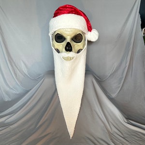 Giant Santa Hat for Home Depot Skeleton "Skelly" 44 Inch Santa Hat for 12 Foot Halloween Skeleton Santa Hat