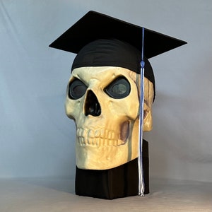 Giant Graduation Cap for Home Depot Skeleton Skelly 44 Inch Grad Hat for 12 Foot Halloween Skeleton Graduation Hat image 1