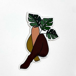 Adesivo Plant Lady - à prova de intempéries/lavável na máquina de lavar louça - Flostate Designs