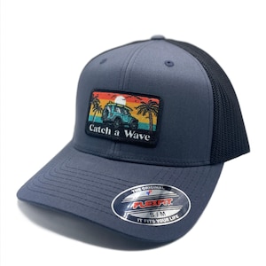 Mens Hat Flexfit Mesh Hat Fathers Day Gift For Dad Jeep Enthusiast Gift For Men Birthday Beach Vehicle