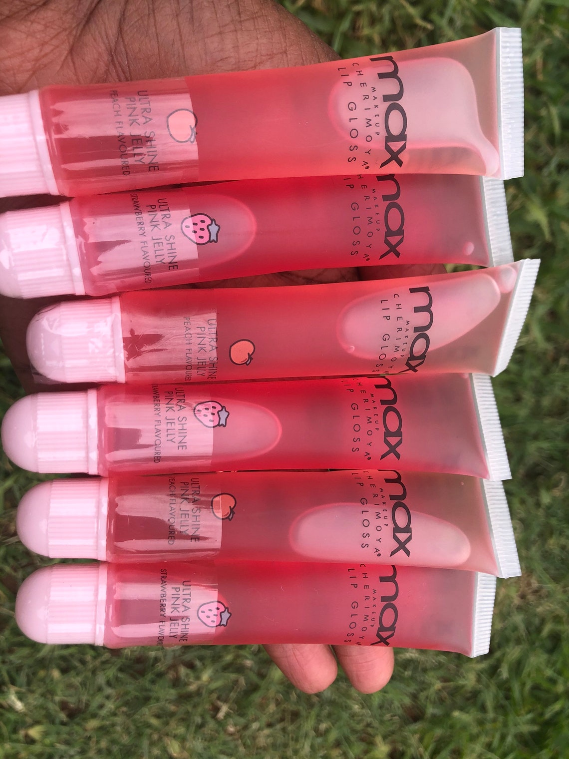 Max Lip Gloss Pink Jelly Strawberry Peach Clear Honey Etsy