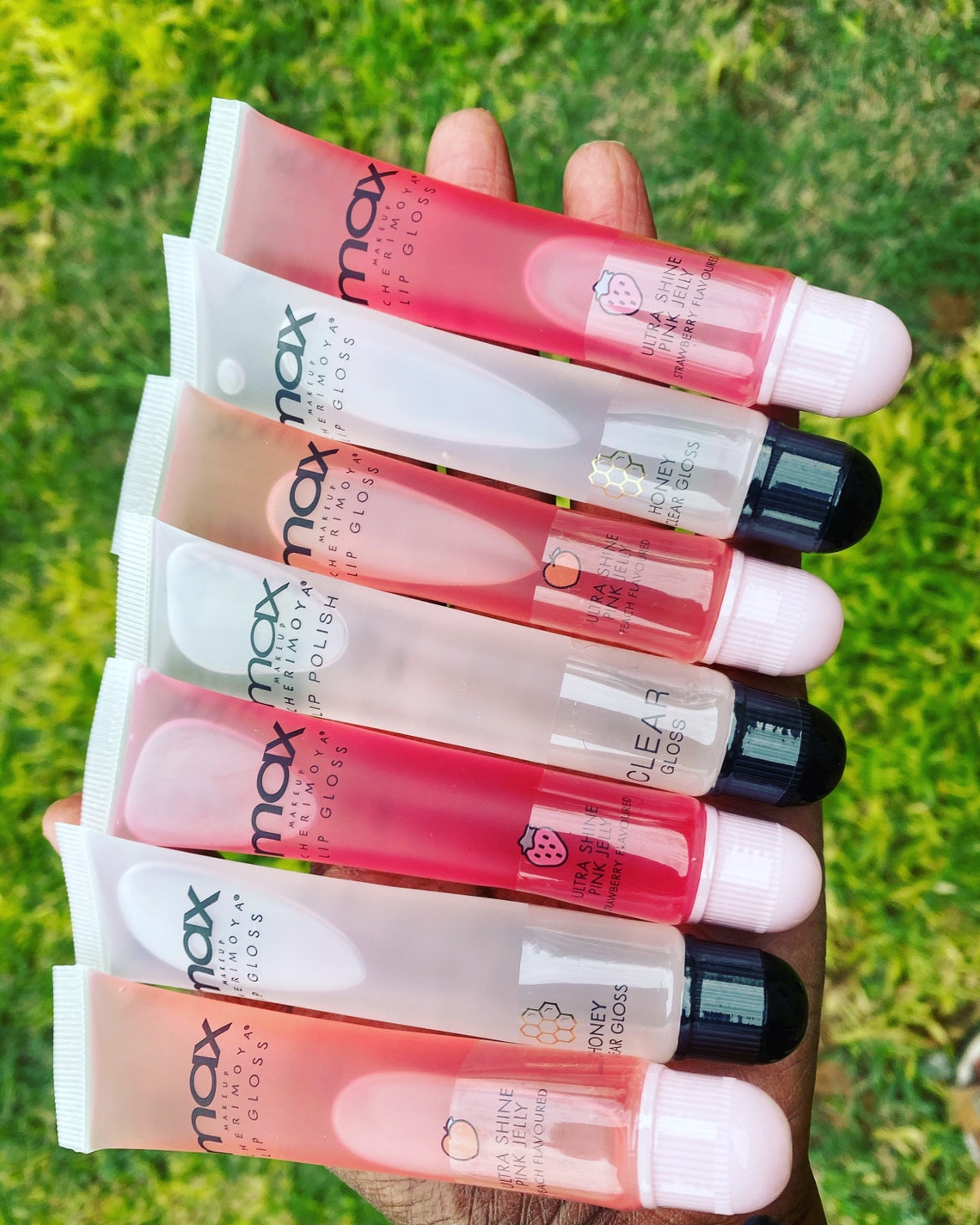 Max Lip Gloss Pink Jelly Strawberry Peach Clear Honey Etsy