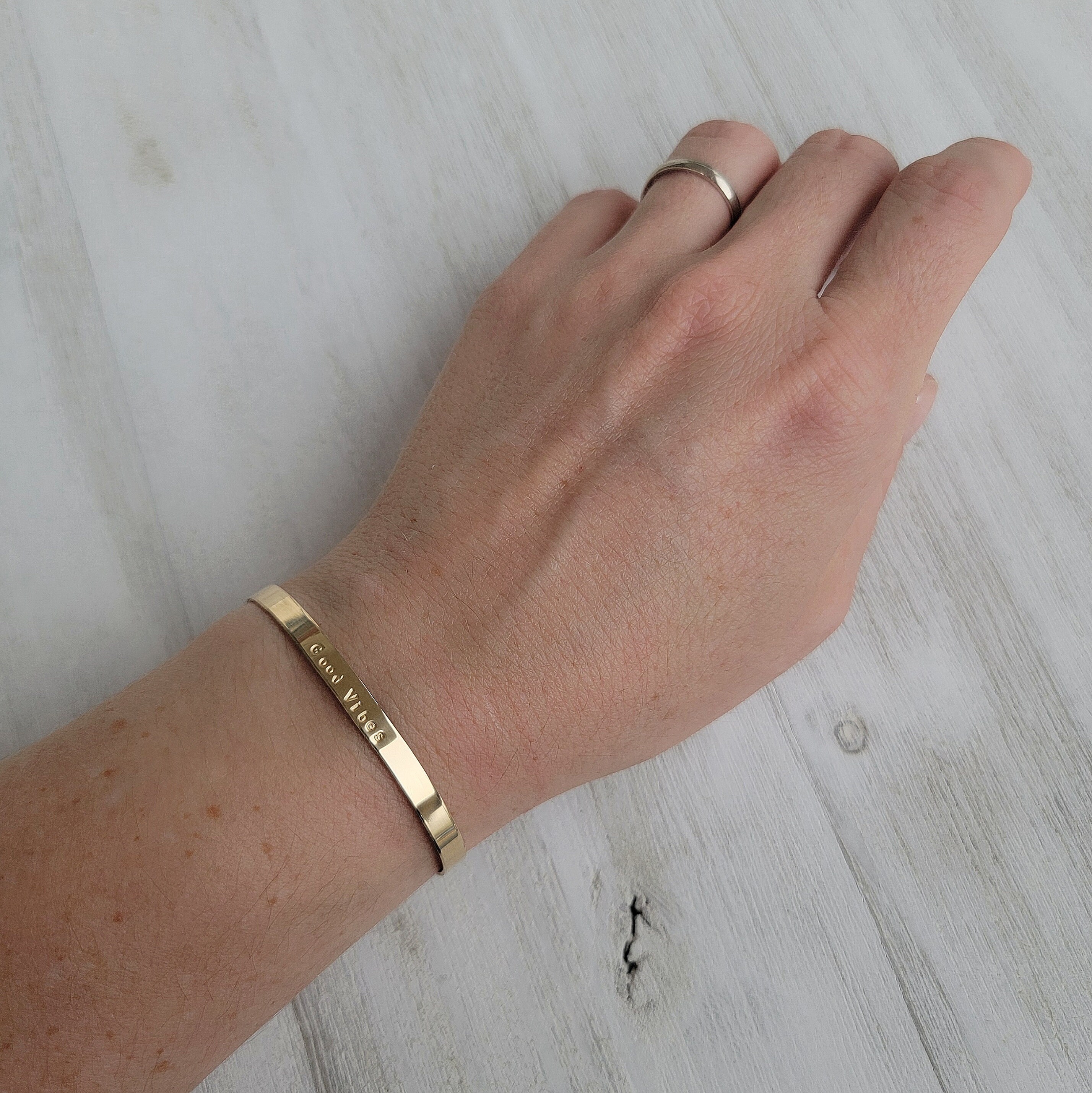 Handmade Gold Filled Cuff Bracelet Personalized Custom Made Etsy