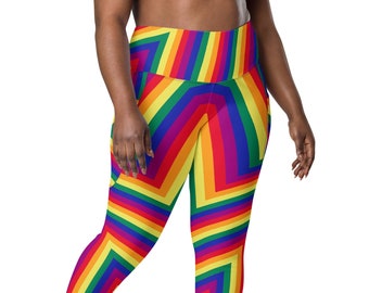 Can't Even Think Straight leggings WITH POCKETS - Rainbow (gay pride lgbtq)