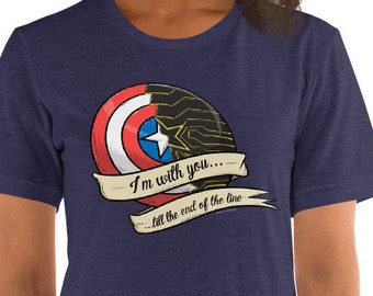 Till the End of the Line t-shirt (stucky, steve rogers, bucky barnes)