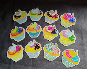 Cupcake Pride stickers