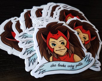Sticker Elle a l'air très polie (she-ra, catra, adora)