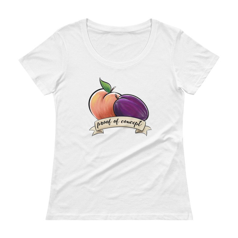 Proof of Concept Tshirt peaches and Plums Queliot the Etsy